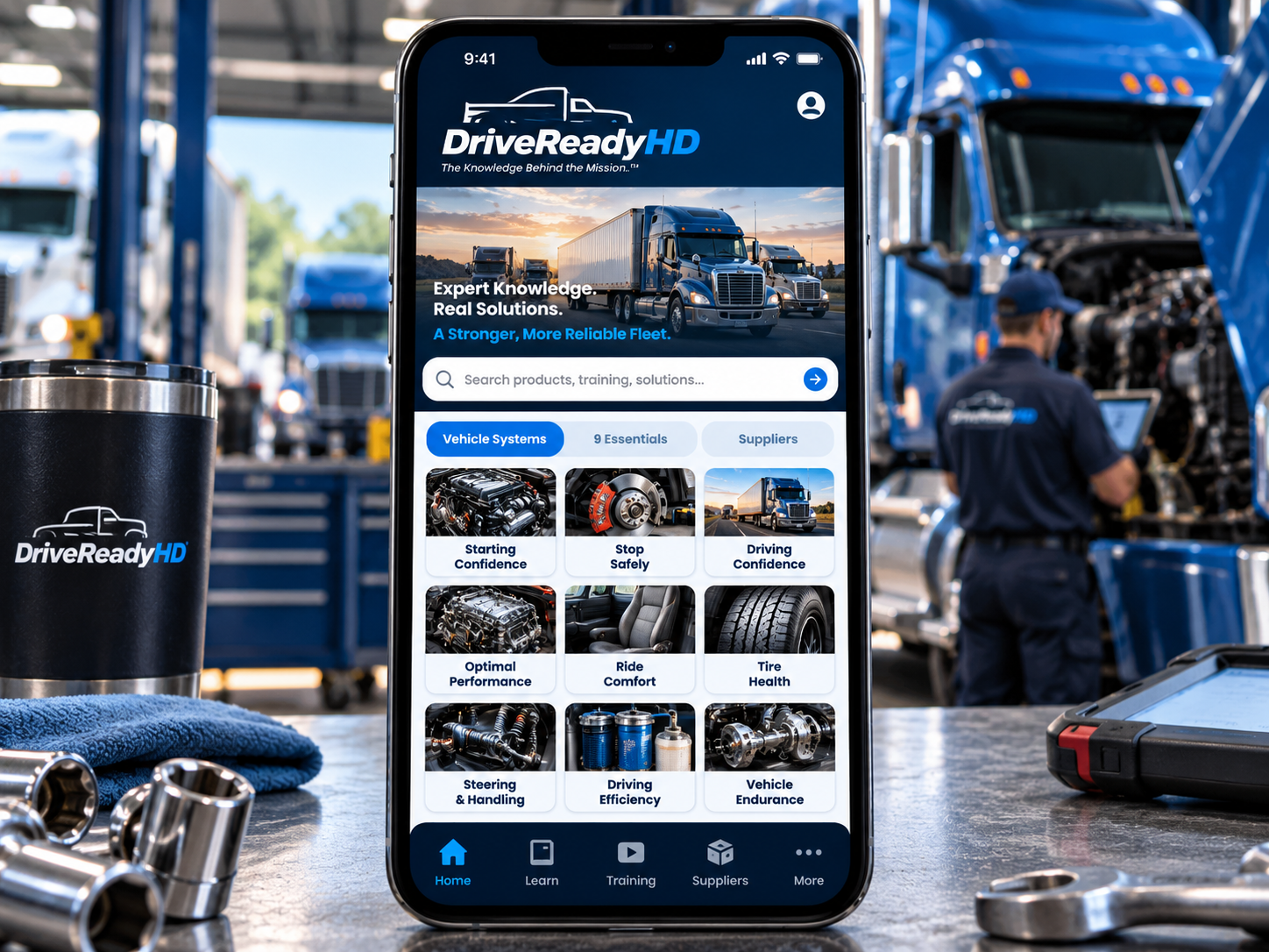 DriveReadyHD Hub supplier resource dashboard